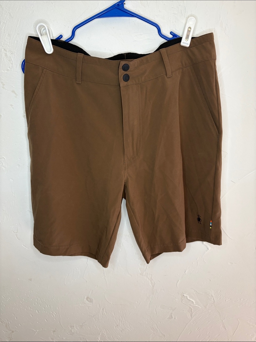 Smartwool Men's Brown Performance Flat Front Shorts